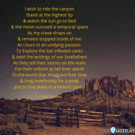 I wish to ride the canyon... | Quotes & Writings by Paul Onyekwelu ...