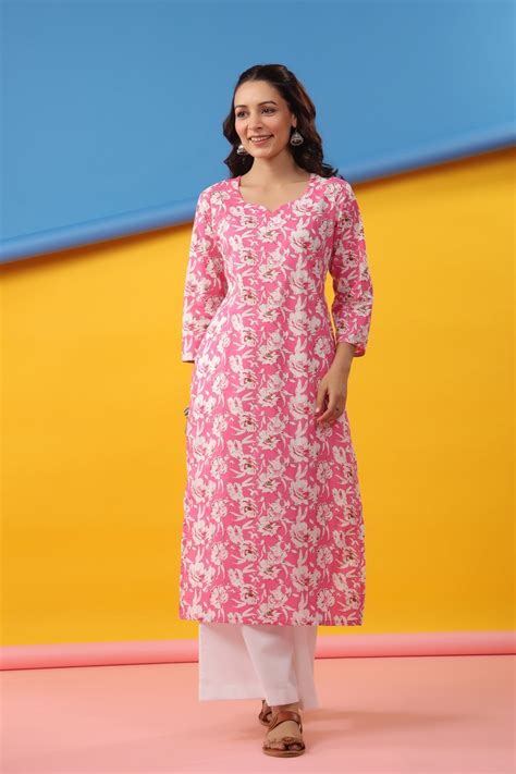 Light Pink Straight Kurta – DIMPLE DESIGN STUDIO