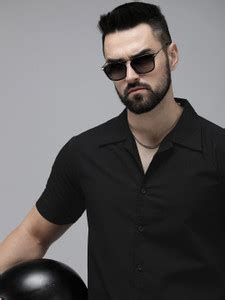 Roadster Men Solid Casual Black Shirt - Buy Roadster Men Solid Casual ...