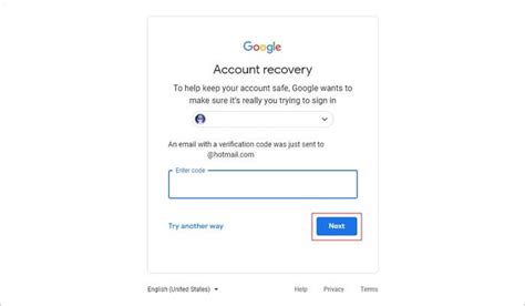 Image result for Gmail Recovery Code