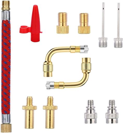 HOUSON 11 PCS Valve Converter Set, bike Valve Adapters Presta Valve ...