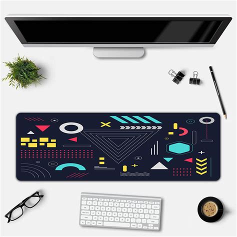 Arcade Maze Geometry Desk Mat – Theskinmantra