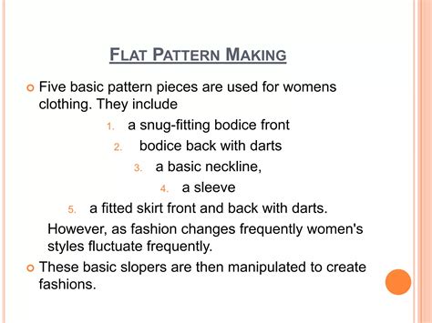 Image result for Flat Pattern Method