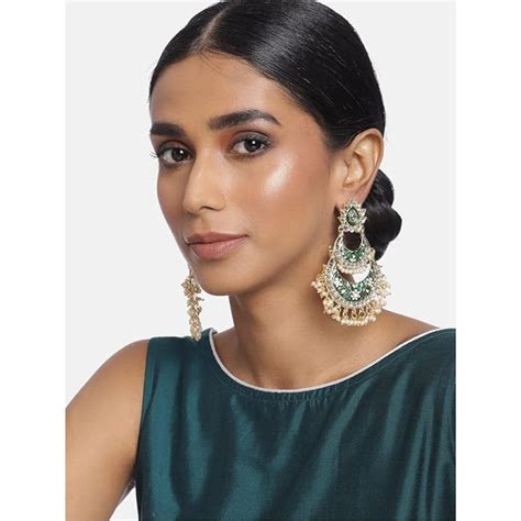 Buy I Jewels Gold Plated Traditional Minakari Earrings Online