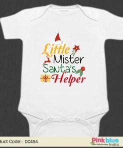 Custom Newborn Baby Christmas Onesie - Santa Baby Bodysuit
