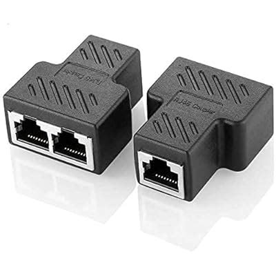 Buy Miriu Splitter Adapter, Minriu 1 to 2 Ethernet Splitter Coupler LAN ...