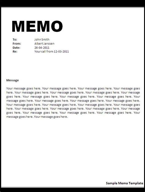 Image result for Basic Memo