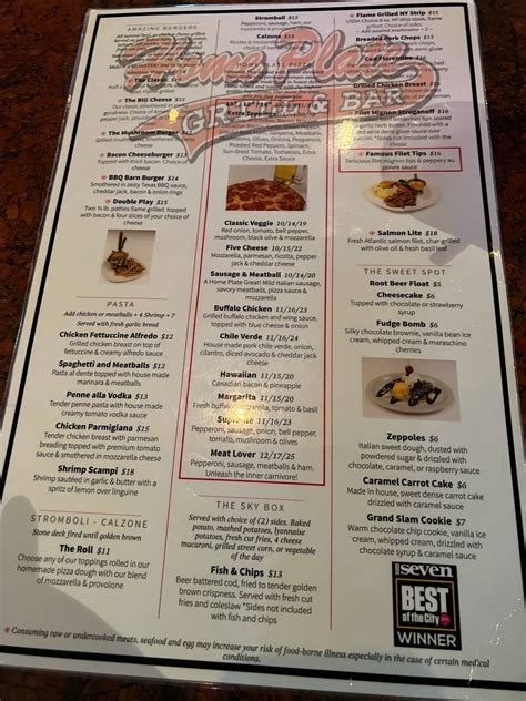 Menu at Home Plate Grill & Bar, Las Vegas, W Warm Springs Rd