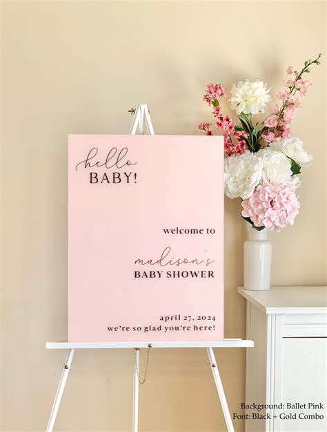 Baby Shower Welcome Sign, Personalized Baby Shower Welcome Sign, Hello Baby Sign, Welcome Baby ...