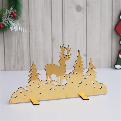 Buy Webelkart Merry Christmas Decorations Reindeer Figures for Table ...