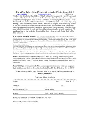 Fillable Online Stroke clinic registration form. - TeamUnify Fax Email ...
