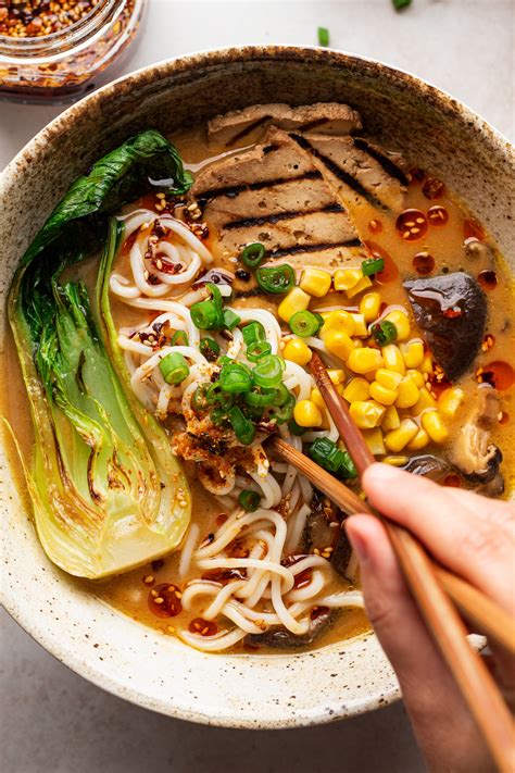 Vegetarian Ramen Soup Recipe | Deporecipe.co