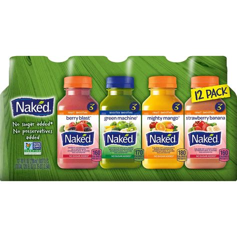 Amazon.com : Naked Variety Pack Juice Smoothie Mighty Mango , Green ...