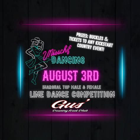Line Dance Competition with Misschif Dancing , Gus' Country Rock Club ...