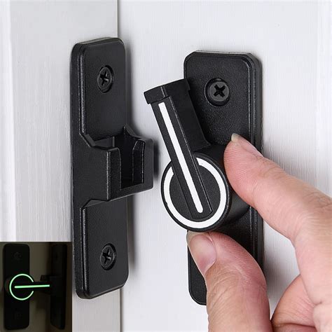 Amazon.com: INIRET 2 Packs Luminous Black 90 Degree Barn Door Latches ...