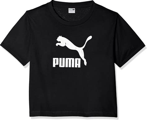 Buy Puma Girls' Plain Regular Fit T-Shirt at Amazon.in