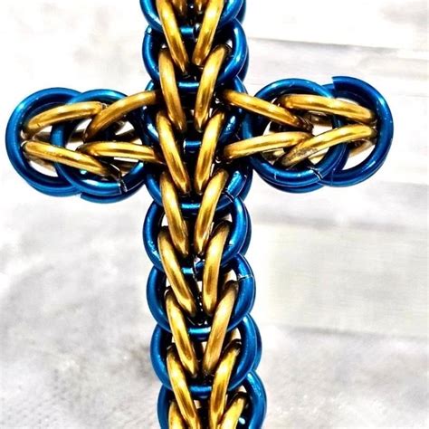 Image result for Chainmaille Cross Tutorial