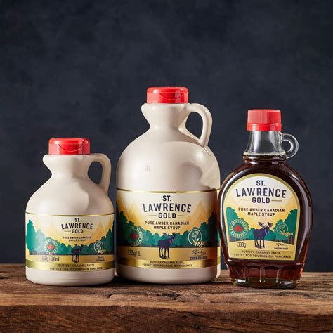 St Lawrence Gold Maple Syrup 250ml - Grade A 100% Pure Canadian Amber ...