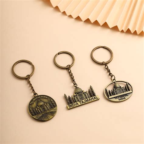 Taj Mahal Keychain Set Of Three (3.5 Inch) – Vedansh Craft