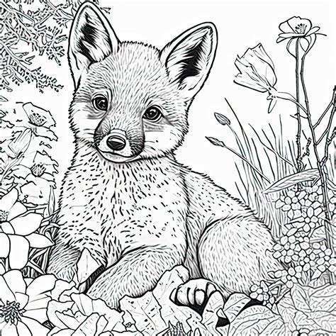 Kit Fox Coloring Page at Alfred Wilson blog