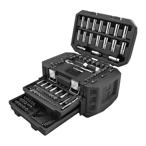 Buy HART Multiple Drive 160-Piece Mechanics Tool Set, Chrome Finish ...