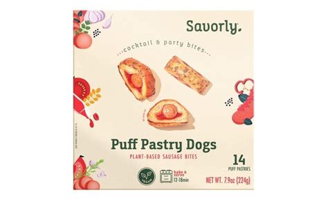 Plant-Based Sausage Appetizers : Puff Pastry Dogs
