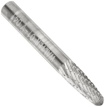 Walter 01V041 Tungsten Carbide Finishing Bur - 1/4 in. X 5/8 in. Double ...