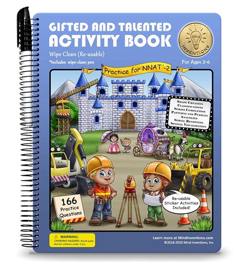 Gifted and Talented Test Prep: Activity Book for Children Ages 3-6 in ...