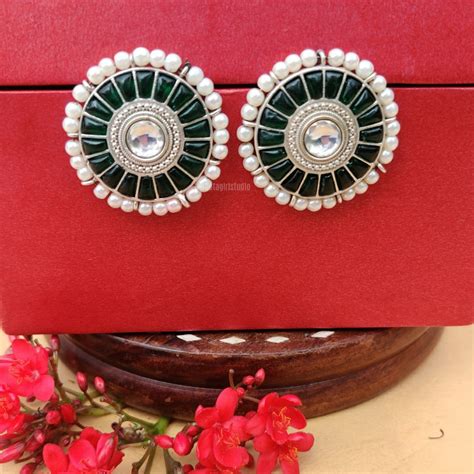 “Ebru” Silver Look Alike Oxidised Stud – The Beta Girl Jewellery