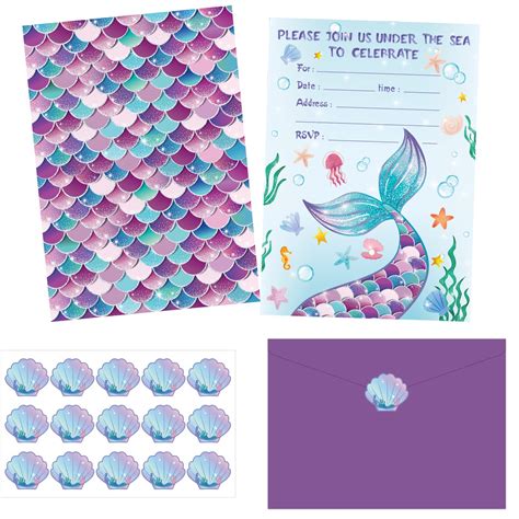 Online Mermaid Invitations at Logan Kinchela blog