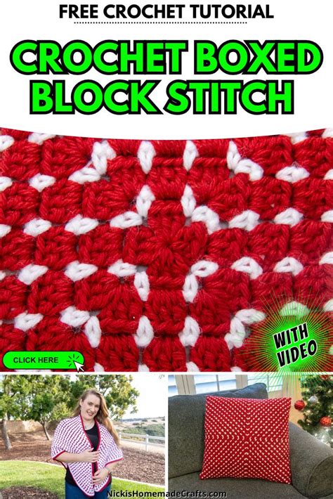 Image result for Crochet Boxed Stitch Tutorial