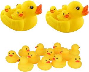 Shining Edge Duck 8 in 1 Chu Chu Duck Family Baby Bathing Toys Set ...