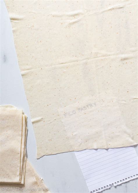 Homemade Gluten Free Filo Pastry (Phyllo Dough) - The Loopy Whisk