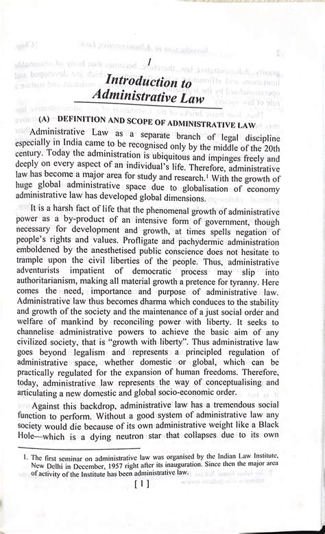 Introduction to Administrative Law: Definition and Scope (A) - Studocu