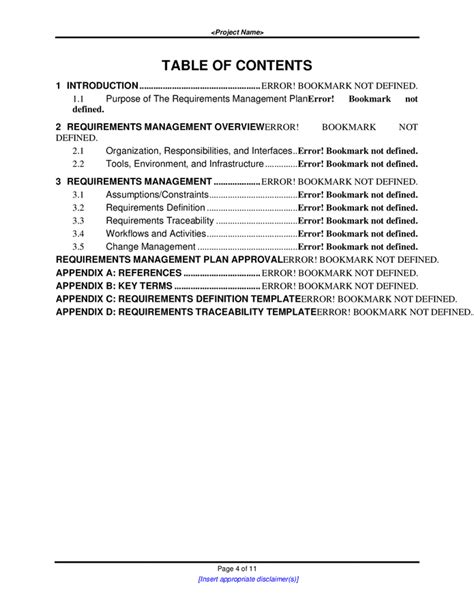 Image result for Requirements Management Plan Example
