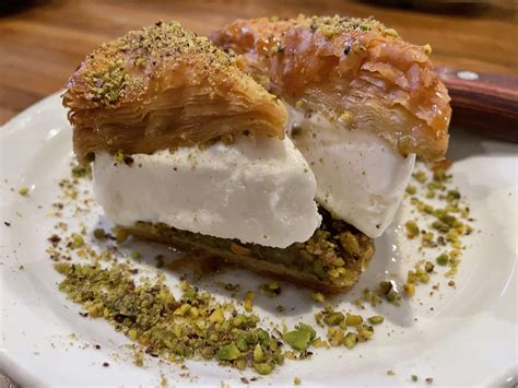 [i ate] Baklava with Turkish ice cream : r/food