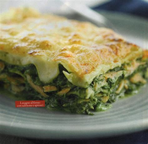 Ricetta lasagne al forno con salmone e spinaci   Io  