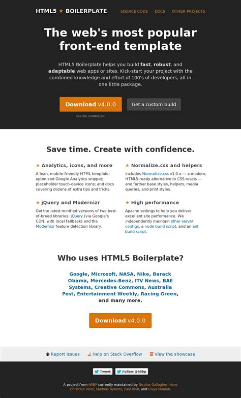 Image result for HTML5 Boilerplate Web Development