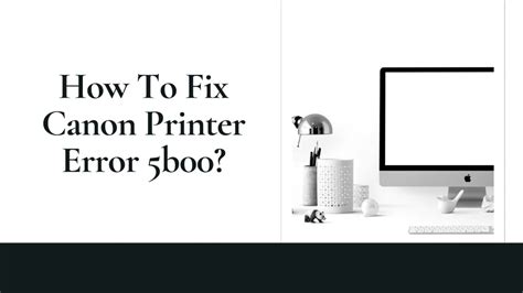 Canon Printer Error Code 5B00 的图像结果