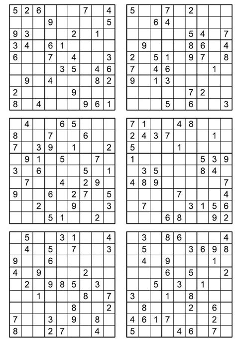 Sudoku Print Outs 的图像结果