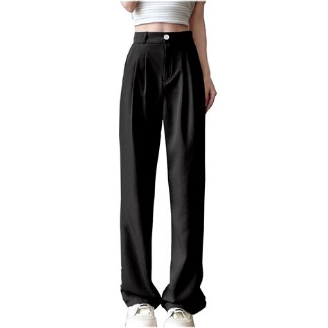 Ahdbta High Waisted Work Pants for Women Business Casual Slacks Office ...
