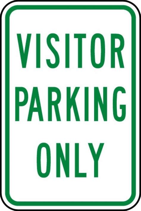 RLDigitalUnits VISITOR PARKING ONLY SIGN BOARD Emergency Sign Price in ...