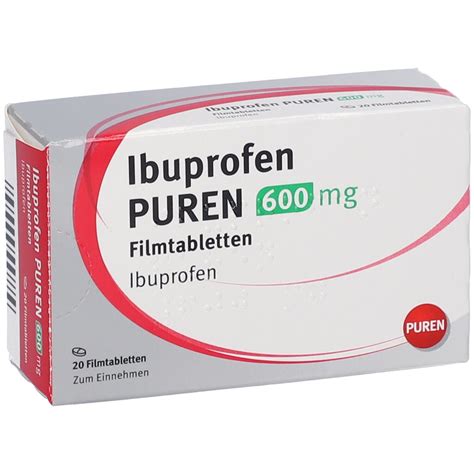 Ibuprofen PUREN 600 mg 20 St mit dem E-Rezept kaufen - Shop Apotheke
