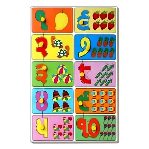 Punjabi Count & Match Puzzle 1 To 10 - Fun Learning