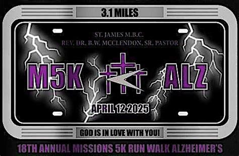 18th Annual Missions 5K Run | Walk for Alzheimers, St. James Missionary ...