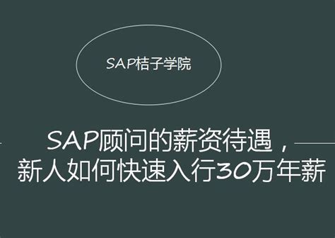 【视频】sap顾问的薪资待遇以及新手如何快速年薪30万-SAP桔子学院