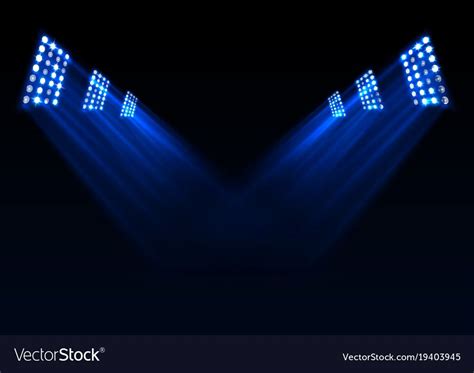 Blue Stage Lights Background Vector Image on VectorStock | Lights ...