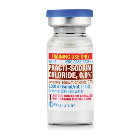 Practi-Sodium Chloride 0.9% 10mL Vial (×30) - 1024919 - Wallcur - 478SC - Practi-Vials - 3B ...