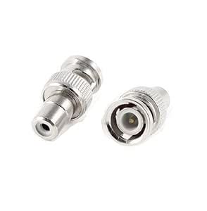 BNC Cable Connector Male to RCA Female Coax Cable Connector Adapter for ...