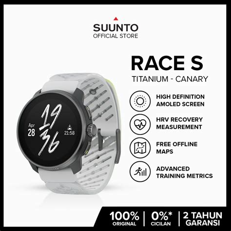Jual Suunto Race S Titanium Canary - AMOLED Display | Free Offline Maps | 95+ Sport Modes ...